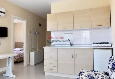Balıkesir Ayvalık - Cunda'da Denize Sıfır 1+1 Günlük Kiralık Daire
