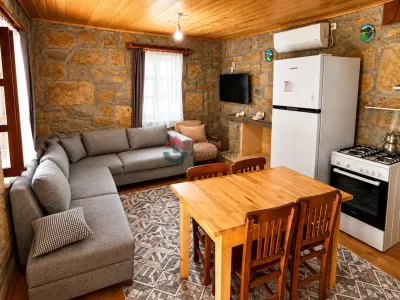 Çanakkale Gökçeada - Klimalı Ferah Günlük Kiralık 1+1 Taş Ev