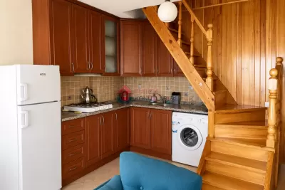 Kalkan'da Havuzlu Deniz Manzaralı Teraslı Dubleks Daire