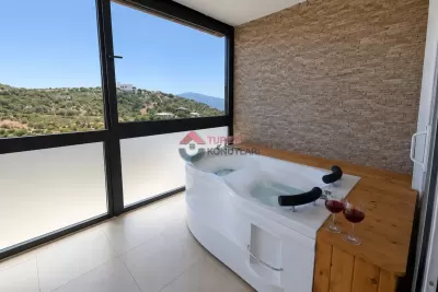 Kalkan Kördere'de Kiralık Suit Eymeda Apart 2 + 1 (jakuzili)