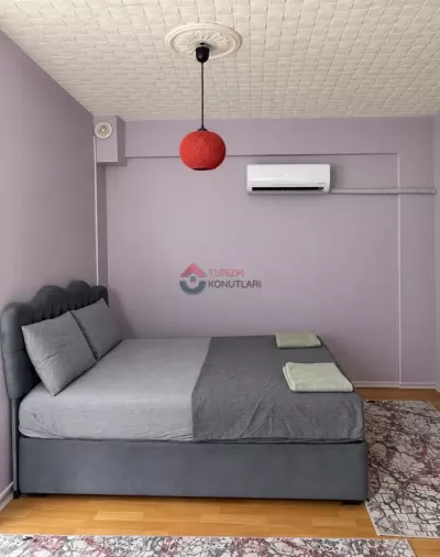 Konya Meram - Klimalı Günlük Kiralık 1+1 Daire